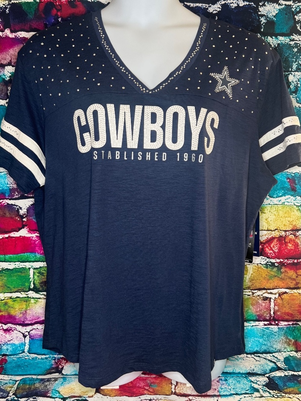 NFL Dallas Cowboys Rhinestone Shirt [51R]